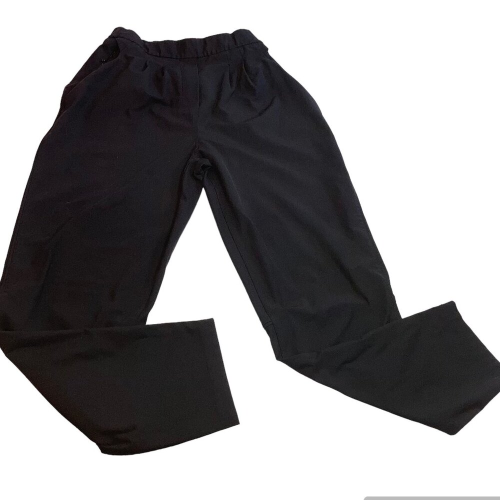 Lululemon Womens Essential High Rise Trouser Black Pleated LW5CTYS  Sz 4